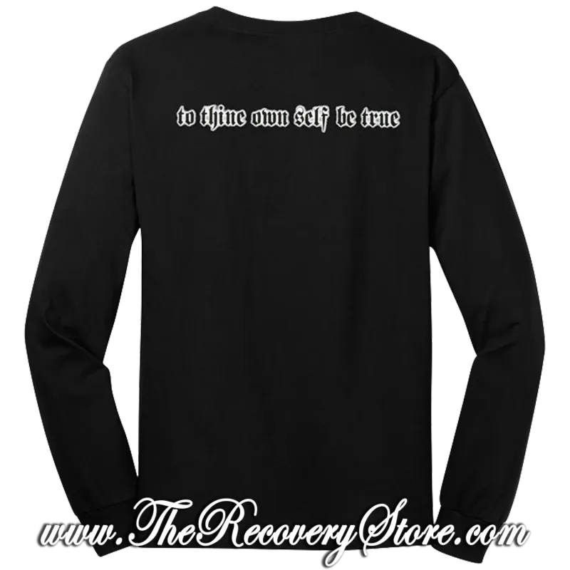 Long Sleeve Shirt -  Tribal Flare Symbol - Black - 3XL