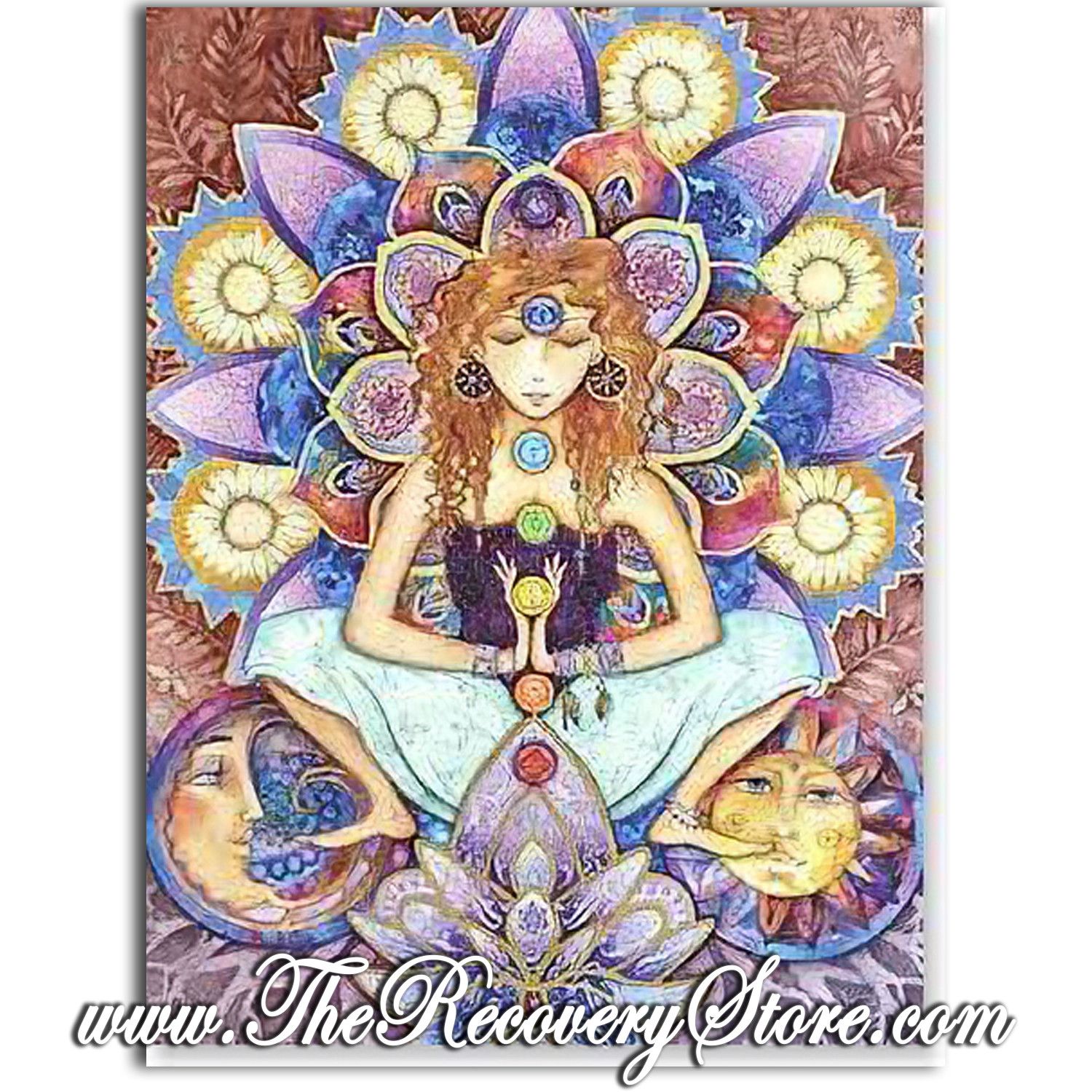 Greeting Card - Goddess with Lotus Flower
