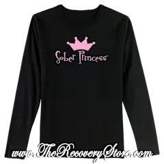 Long Sleeve Shirt - Sober Princess - Women&#39;s - Black - 2XL