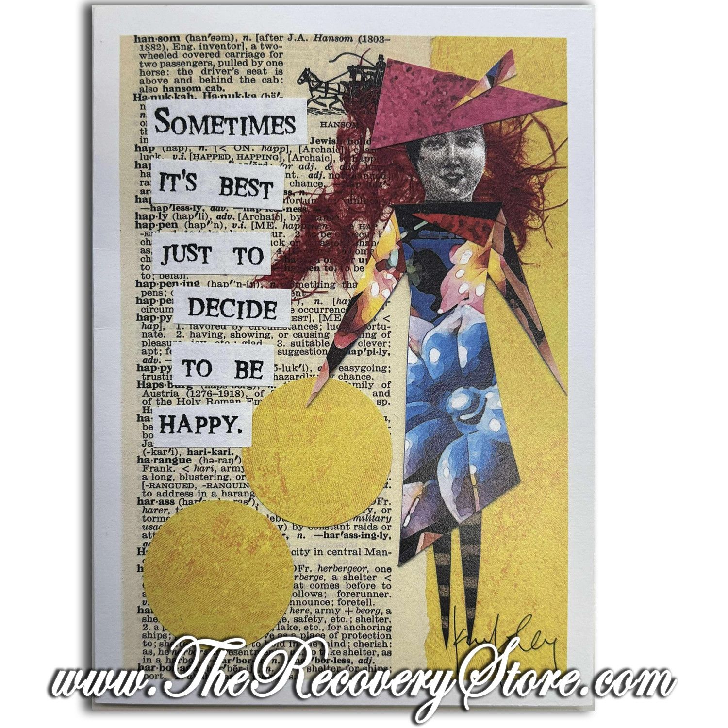 Greeting Card - Be Happy Collage