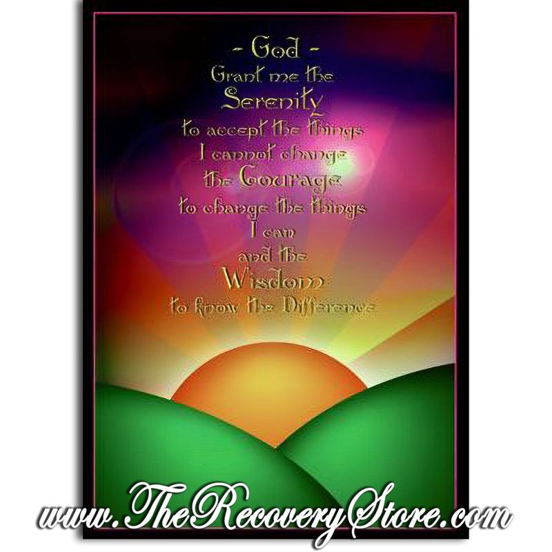 Greeting Card - Serenity Prayer Sun