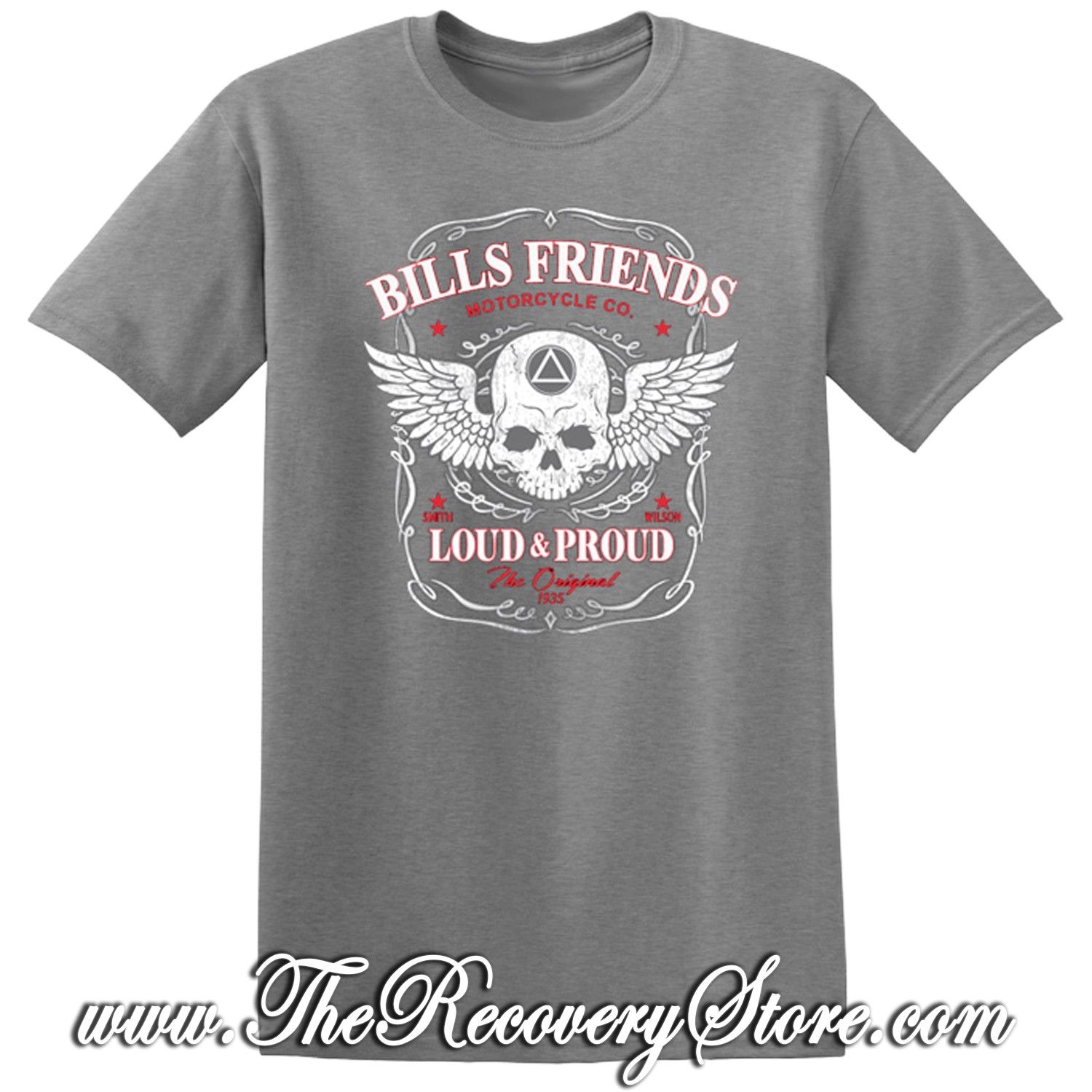 T-Shirt - Loud and Proud - Bill&#39;s Friends - Gray - 3XL