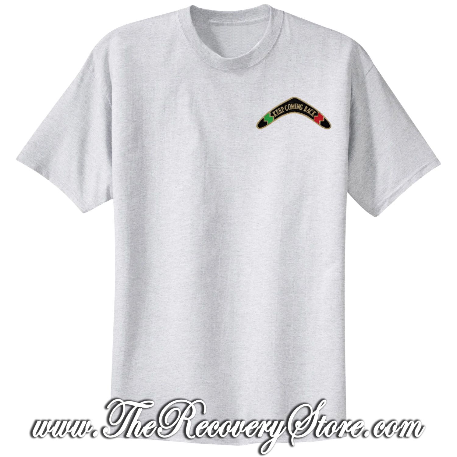 T-Shirt - Keep Coming Back Boomerang - Light Gray - Large