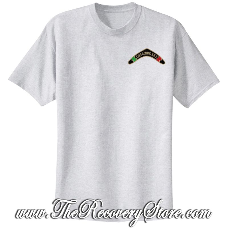 T-Shirt - Keep Coming Back Boomerang - Light Gray - Large