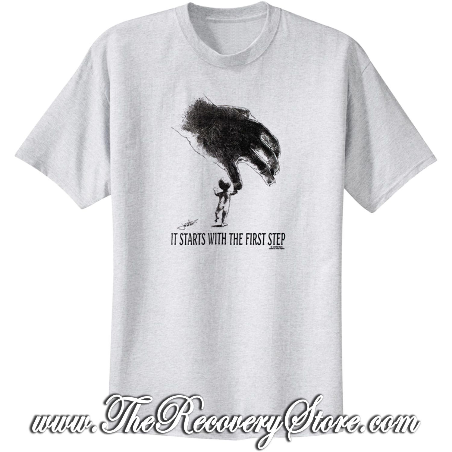 T-Shirt - It Starts - Unisex - Ash - XL