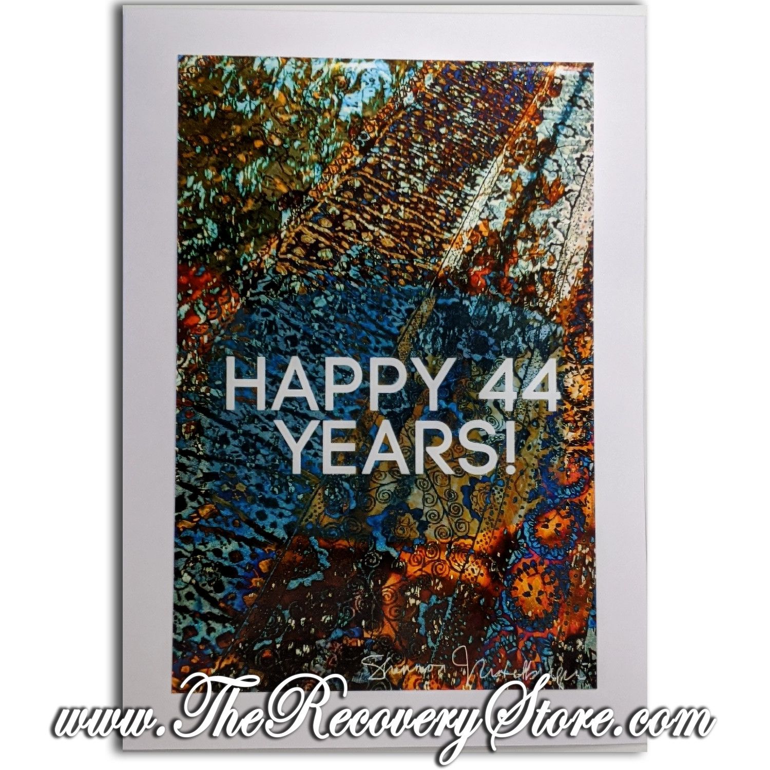 Greeting Card - Happy 44 Years! - Handmade