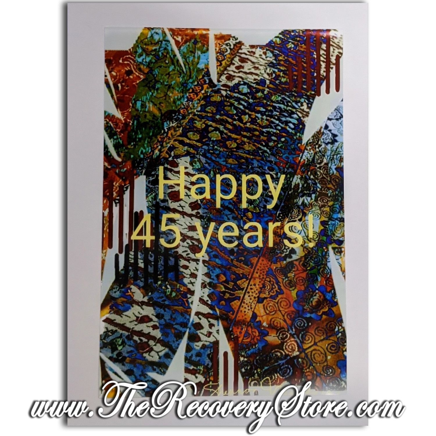 Greeting Card - Happy 45 Years! - Handmade