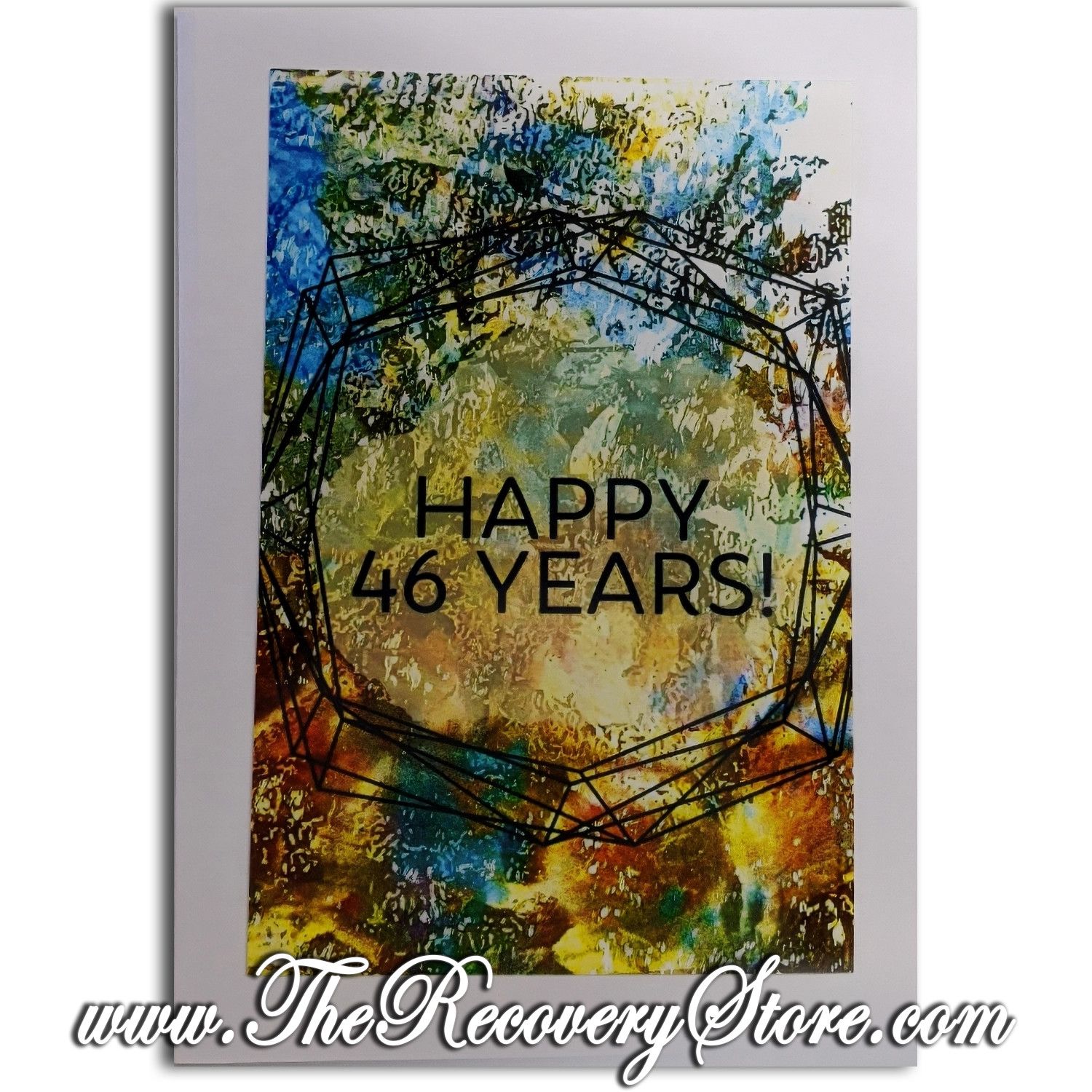 Greeting Card - Happy 46 Years! - Handmade