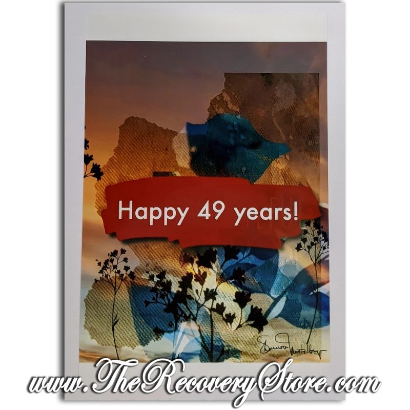 Greeting Card - Happy 49 Years! - Handmade