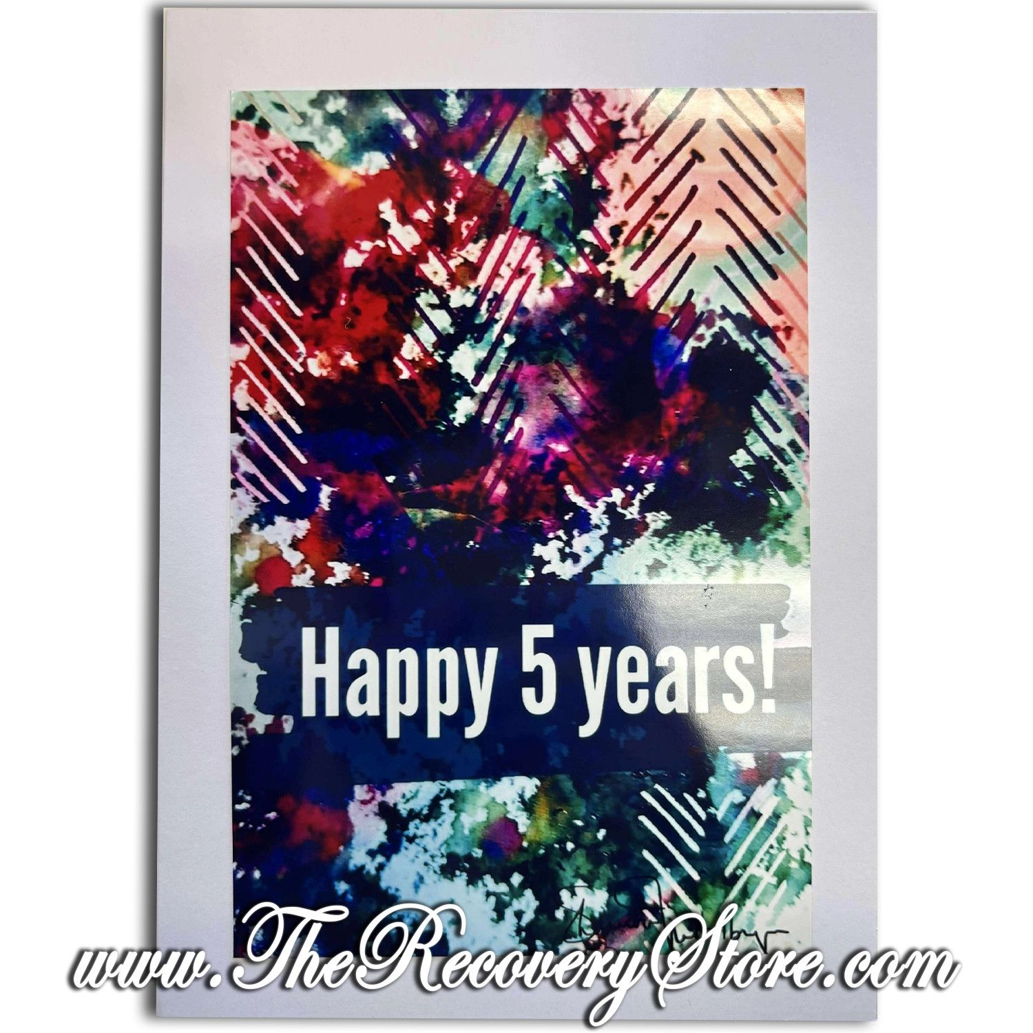 Greeting Card - Yearly - 05 - Happy 5 Years - Handmade