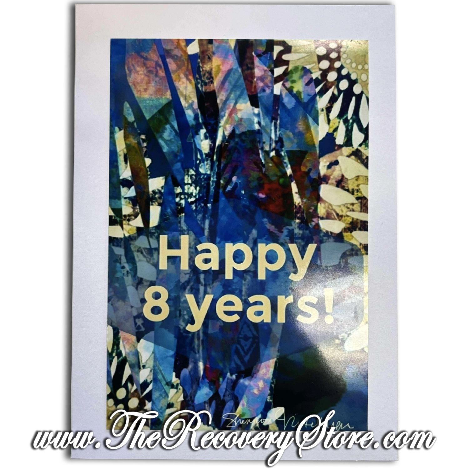 Greeting Card - Happy 8 Years - Handmade