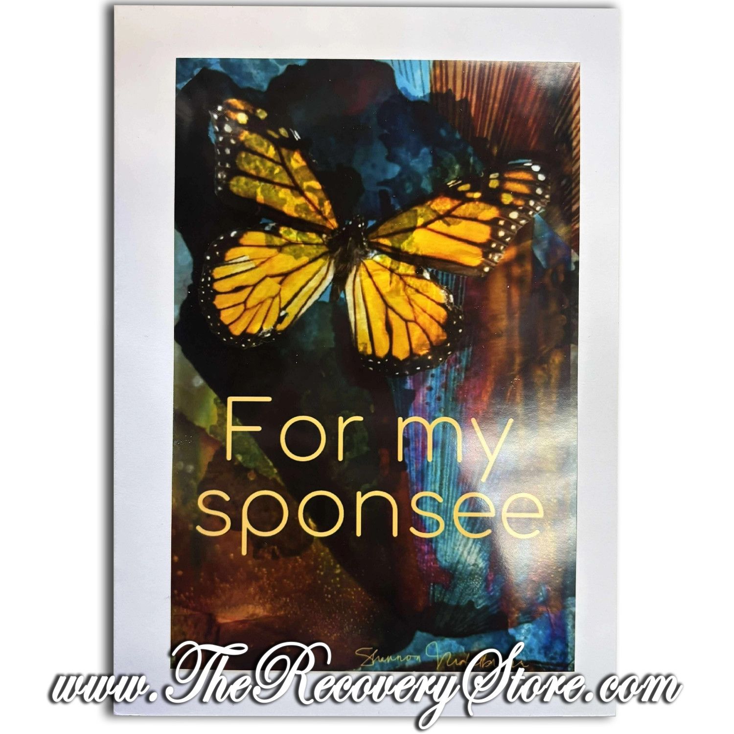 Greeting Card - For My Sponsee - butterfly  - Handmade Card