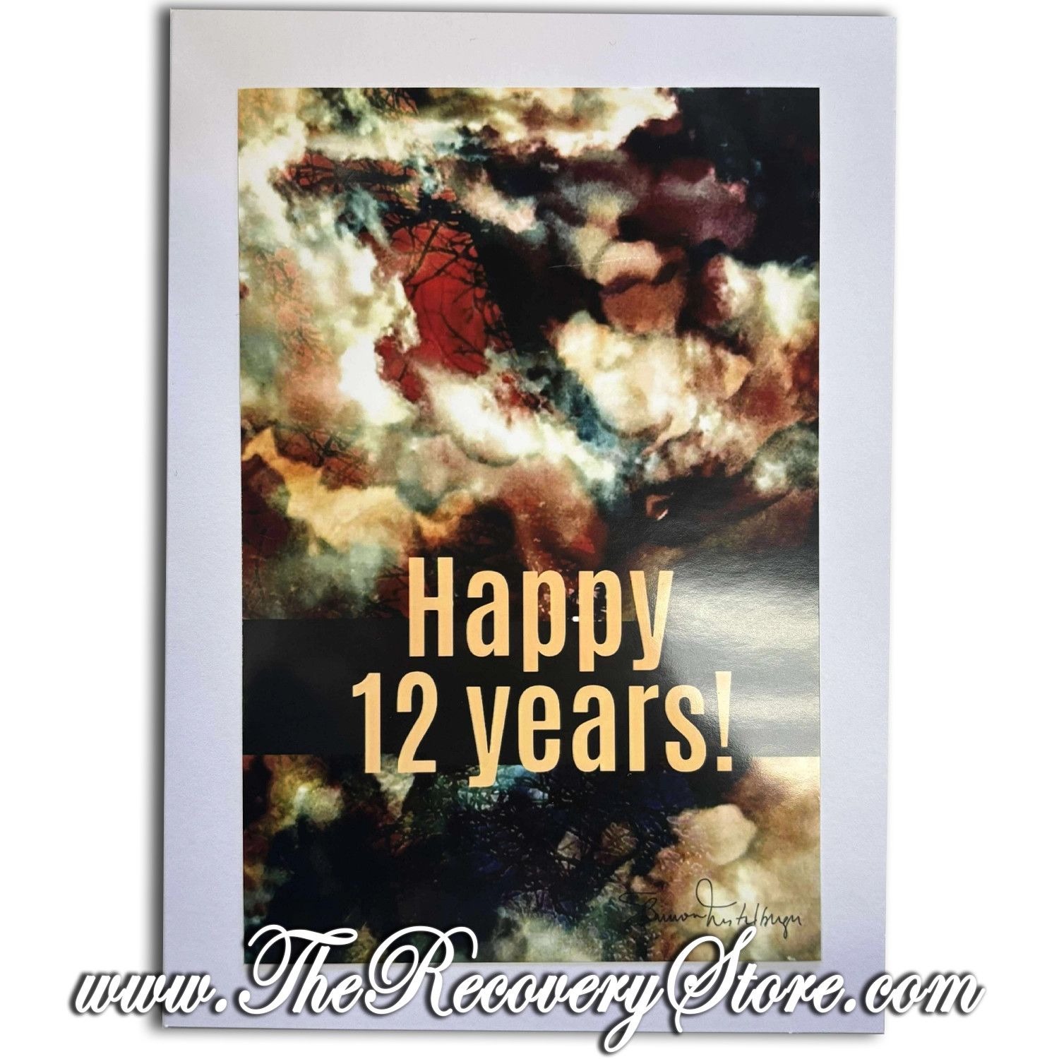 Greeting Card - Happy 12 Years! Handmade