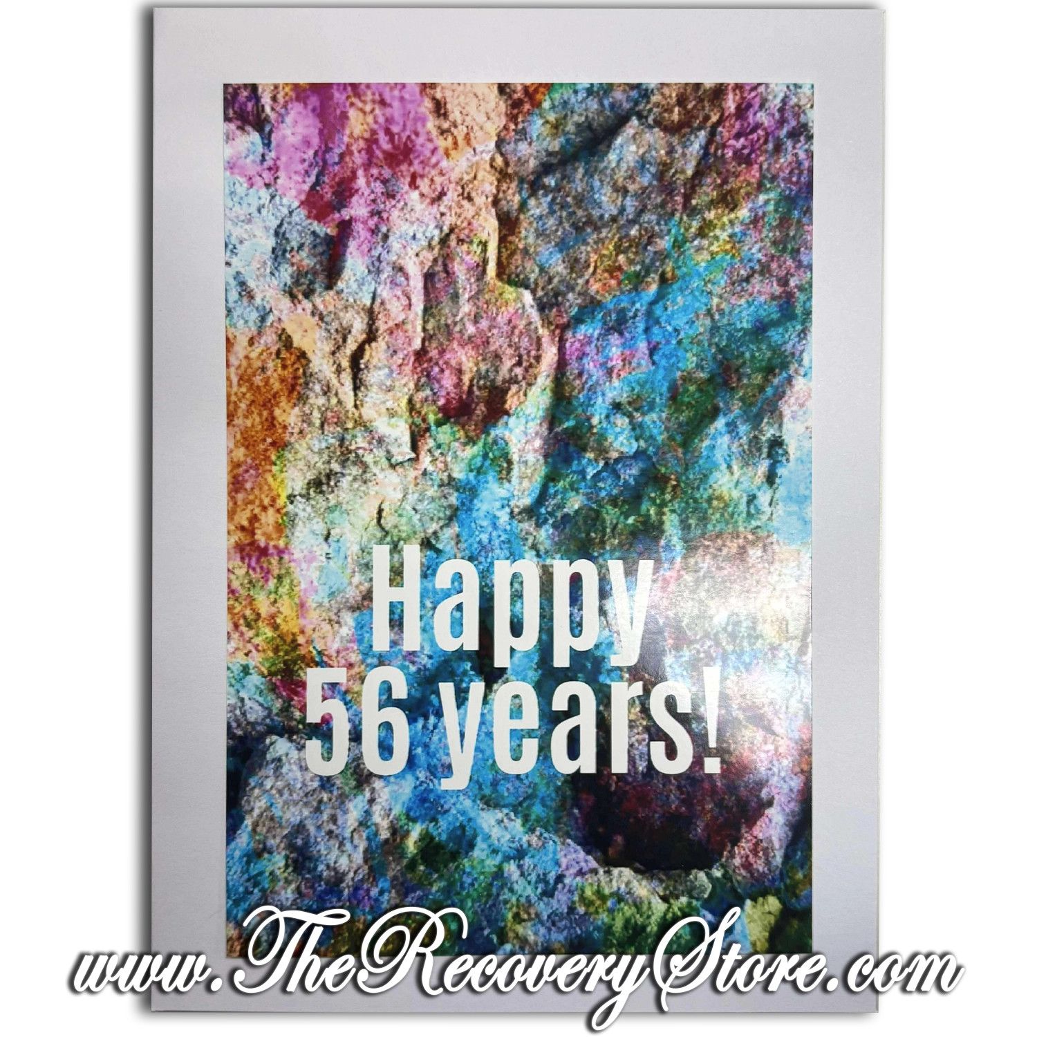 Greeting Card - Happy 56 Years - Handmade