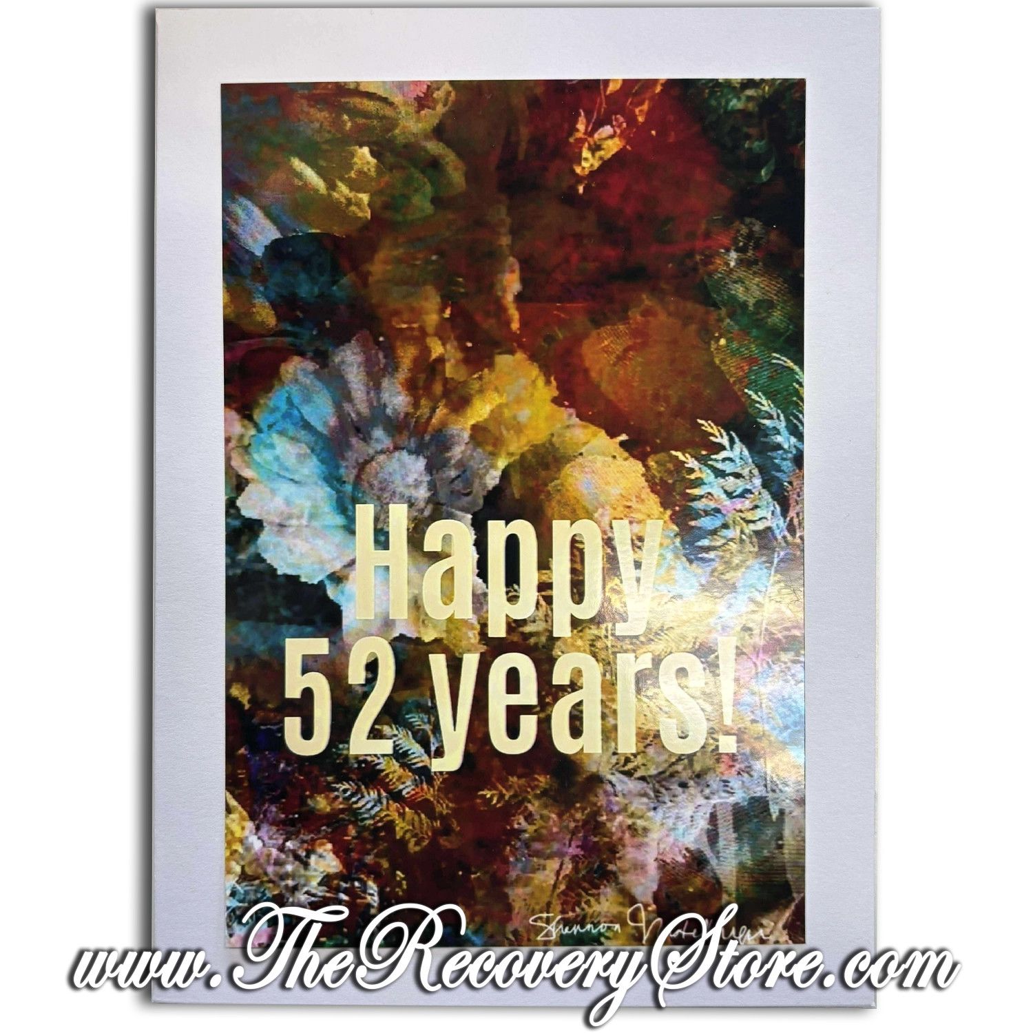 Greeting Card - Happy 52 Years - Handmade
