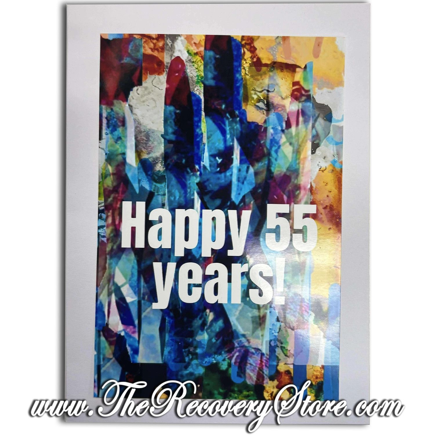 Greeting Card - Happy 55 Years - Handmade