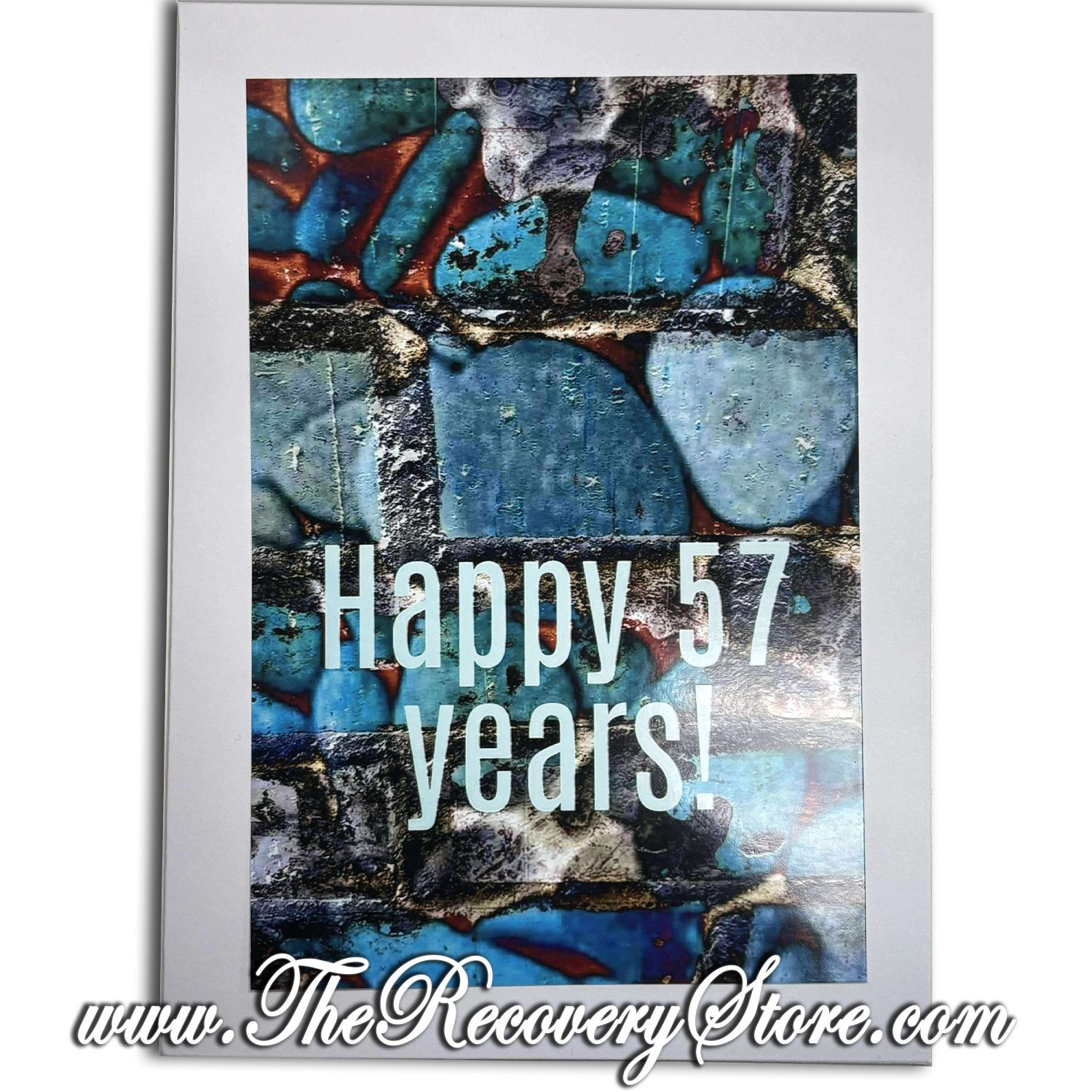 Greeting Card - Happy 57 years - Handmade