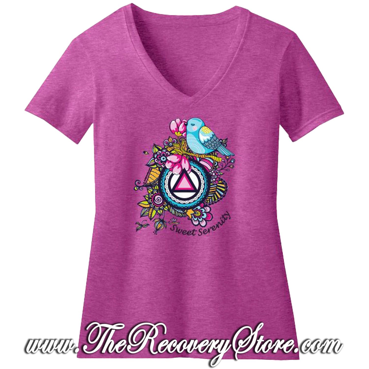 T-Shirt - Sweet Serenity - Raspberry - 3XL