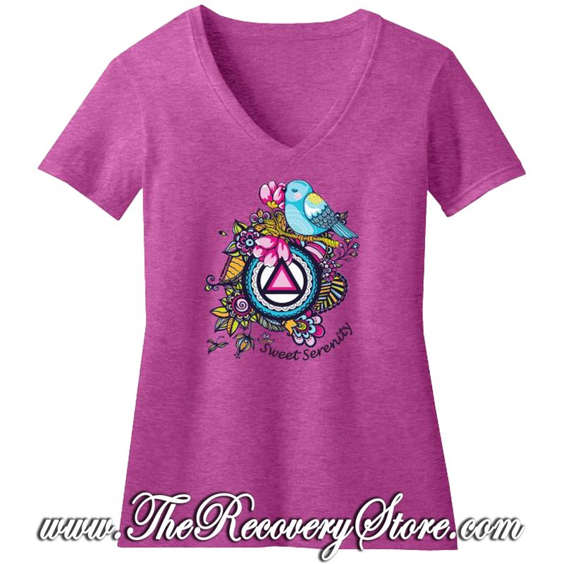 T-Shirt - Sweet Serenity - Raspberry -2XL