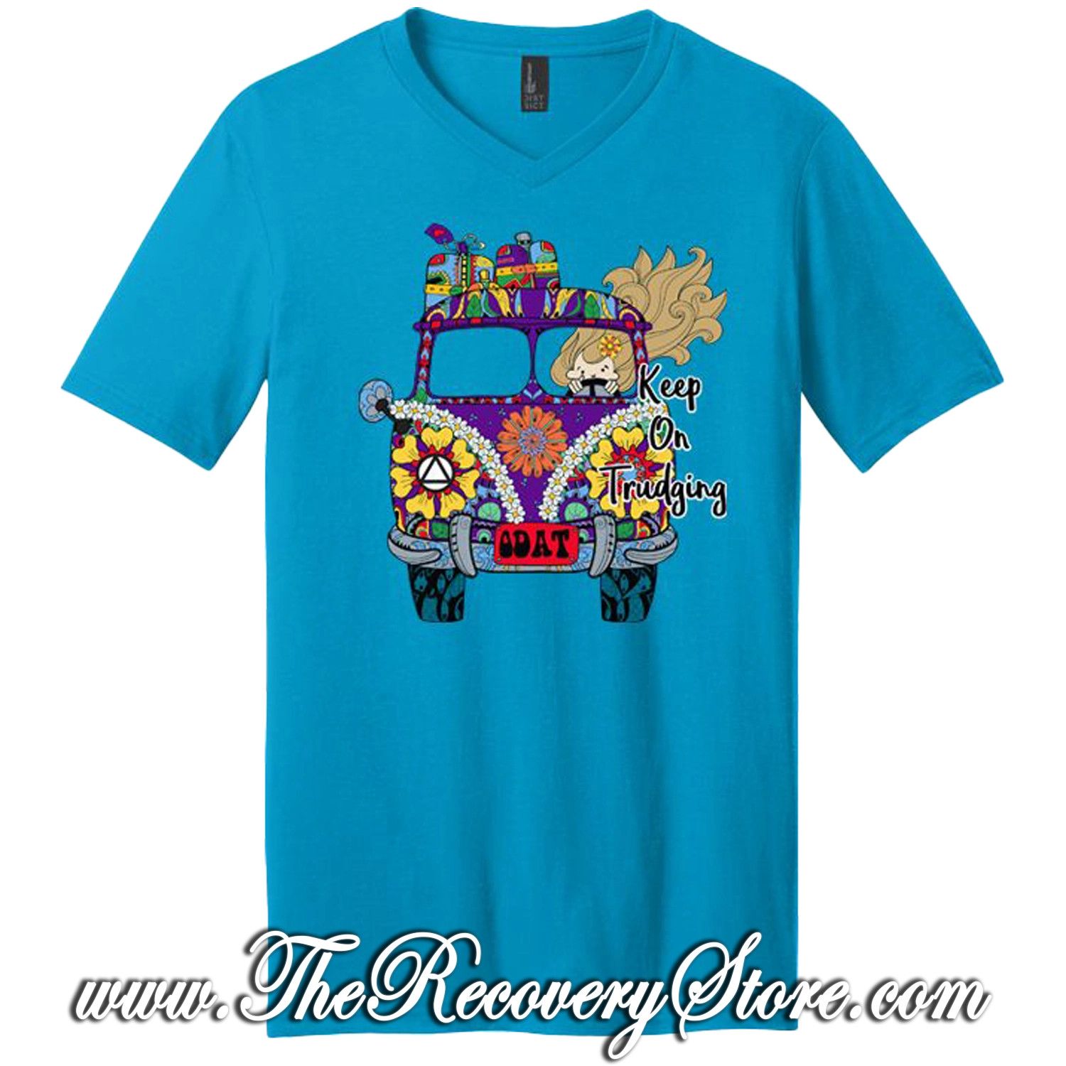 T-Shirt - Keep On Trudging - Turquoise - Small