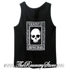 Tank Top - Grateful I&#39;m Not Dead - Black - Extra Large