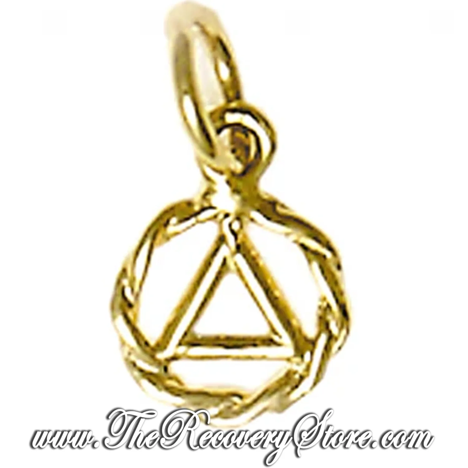 *14k Gold Very Small Twist Wire Style Pendant