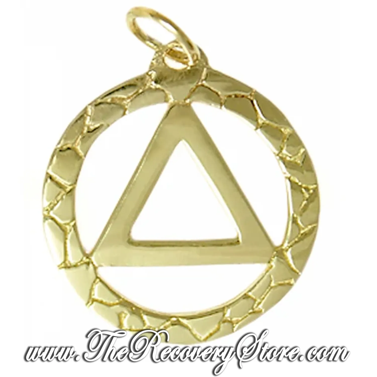 14k Gold AA Nugget Style Pendant Medium Size