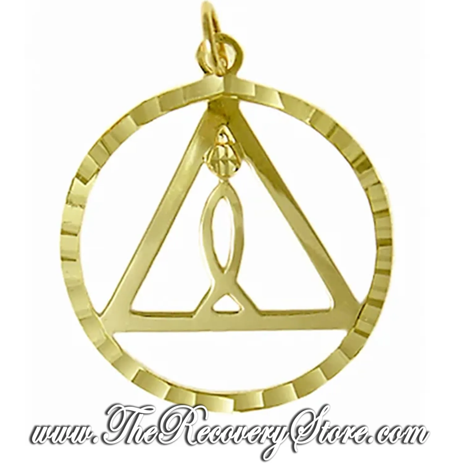 14k Gold AA Recovery and &quot;IXOYE&quot; Symbol Pendant