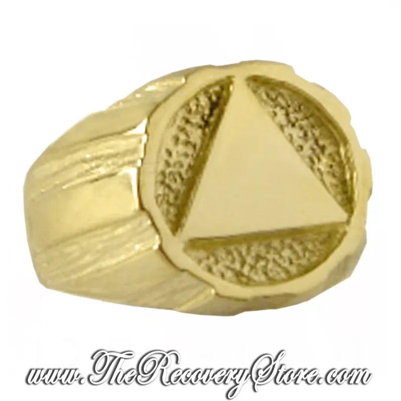 14k Gold AA Men&#39;s Signet Style Ring