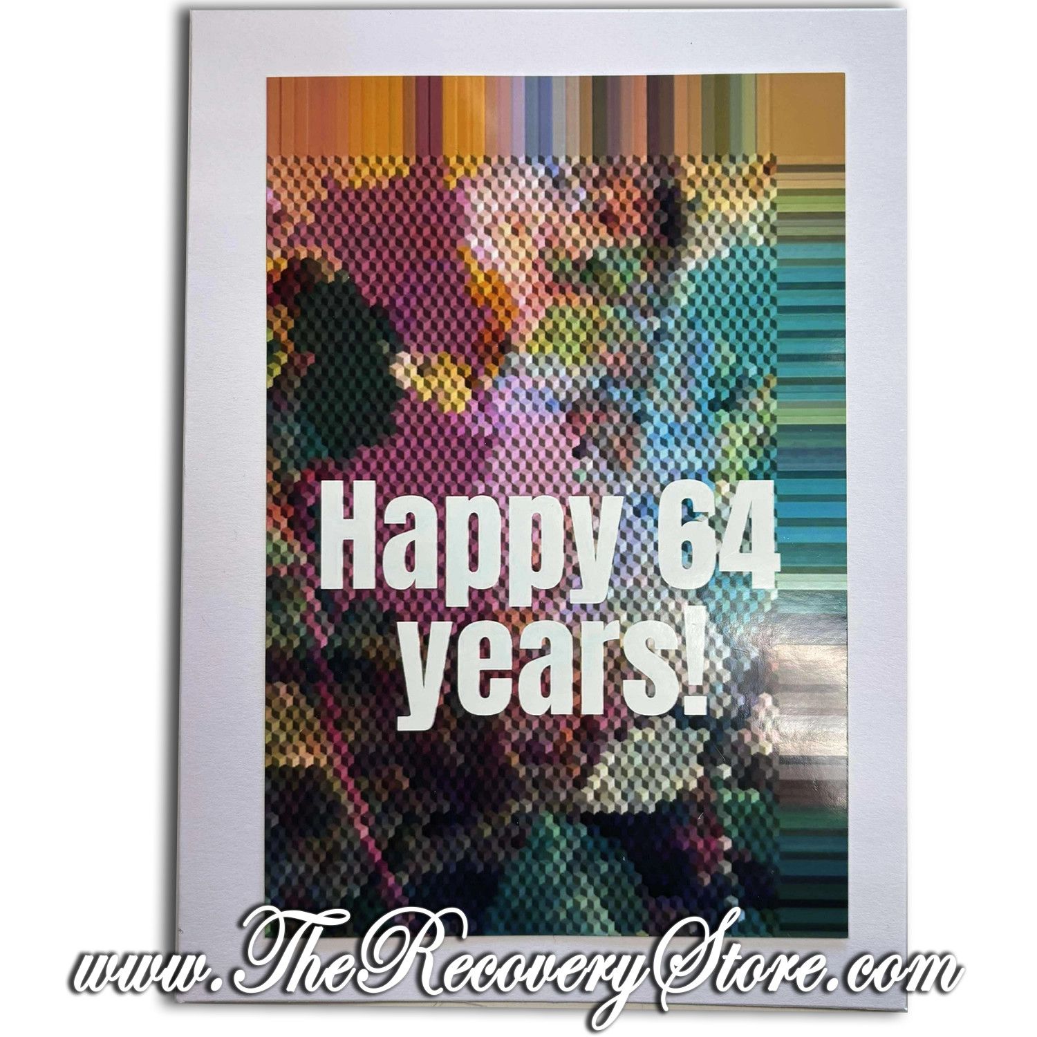 Greeting Card - Happy 64 Years! - Handmade
