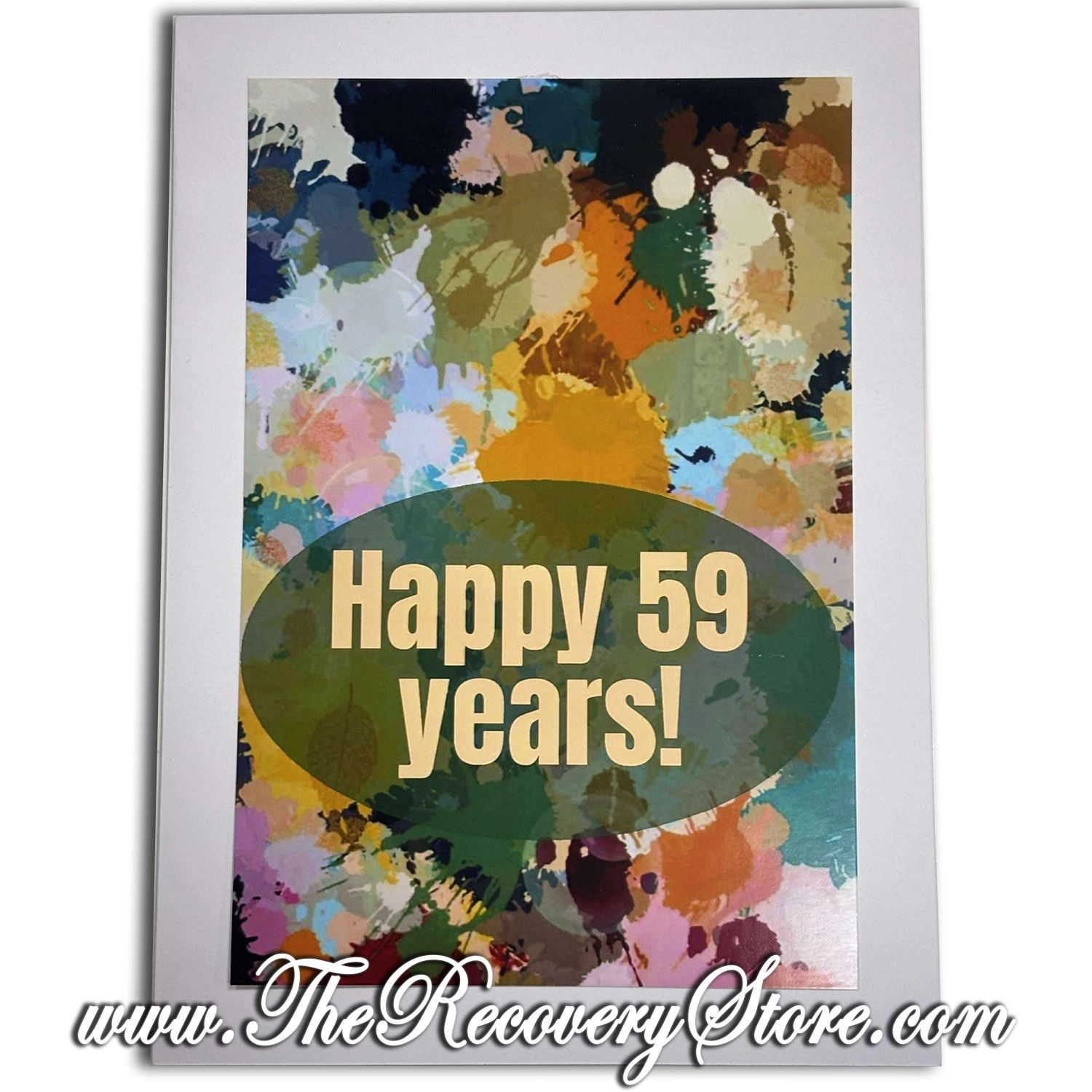 Greeting Card - Happy 59 Years - Handmade