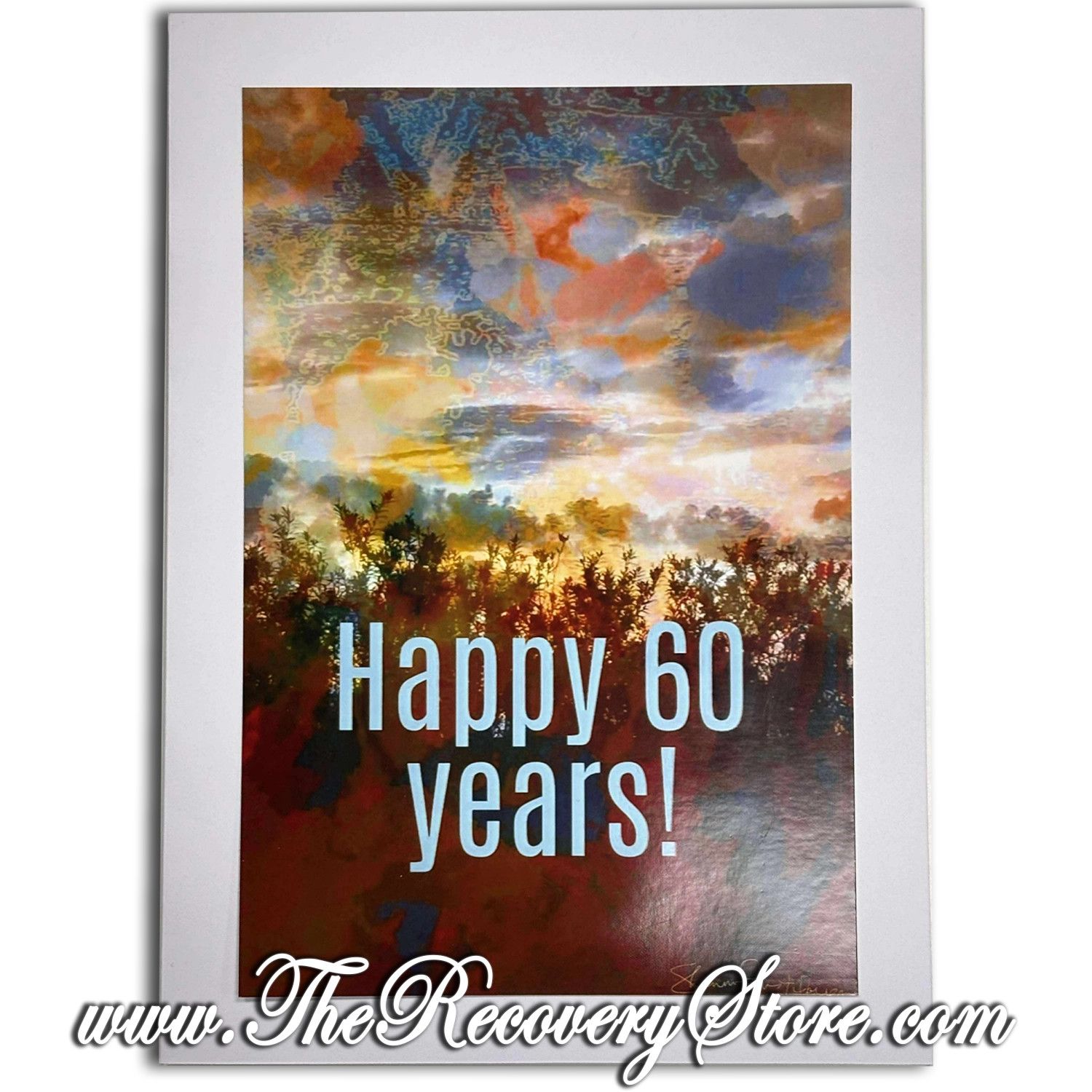 Greeting Card - Yearly - 60 - Congratulations on 60 years - Handmade