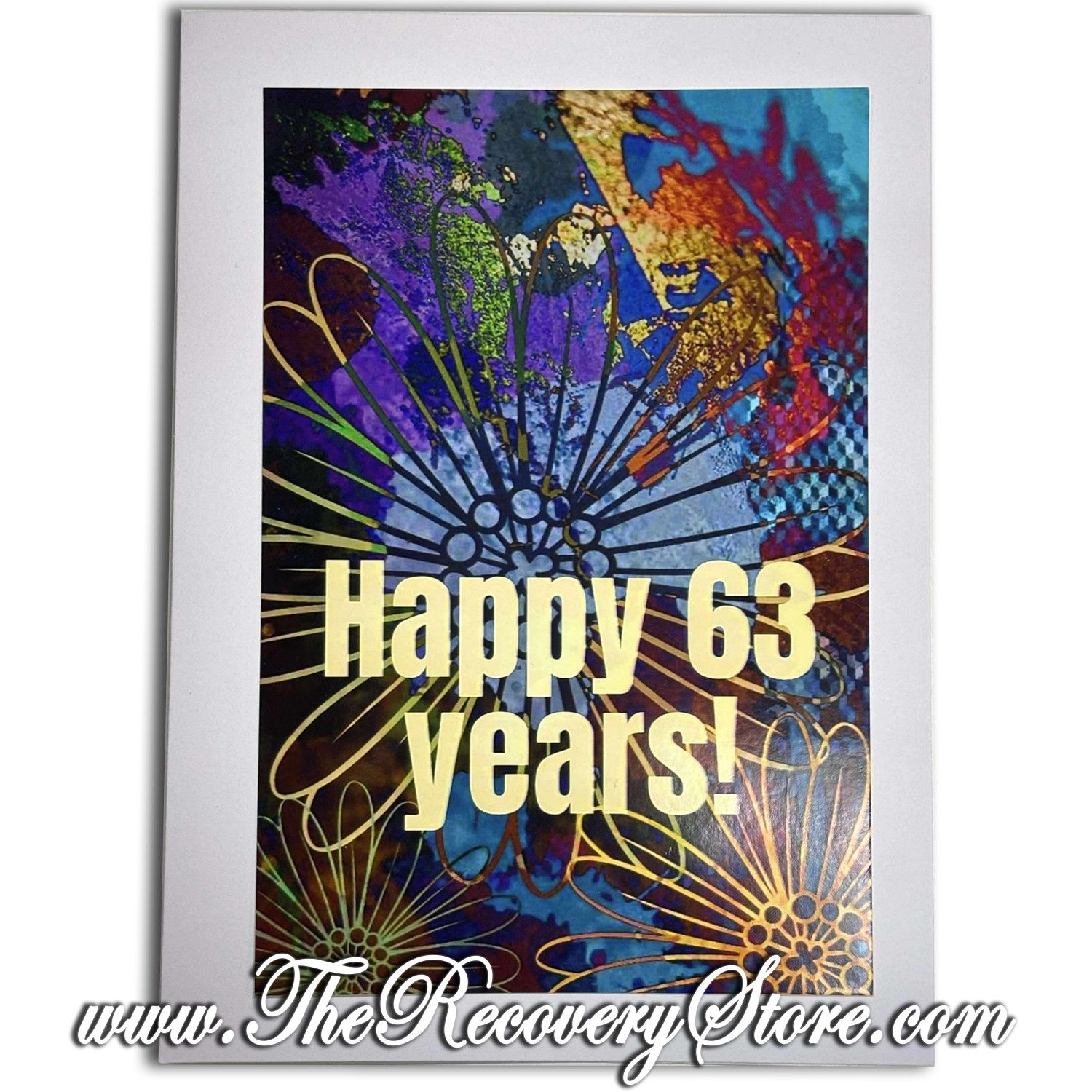 Greeting Card - Happy 63 Years! - Handmade