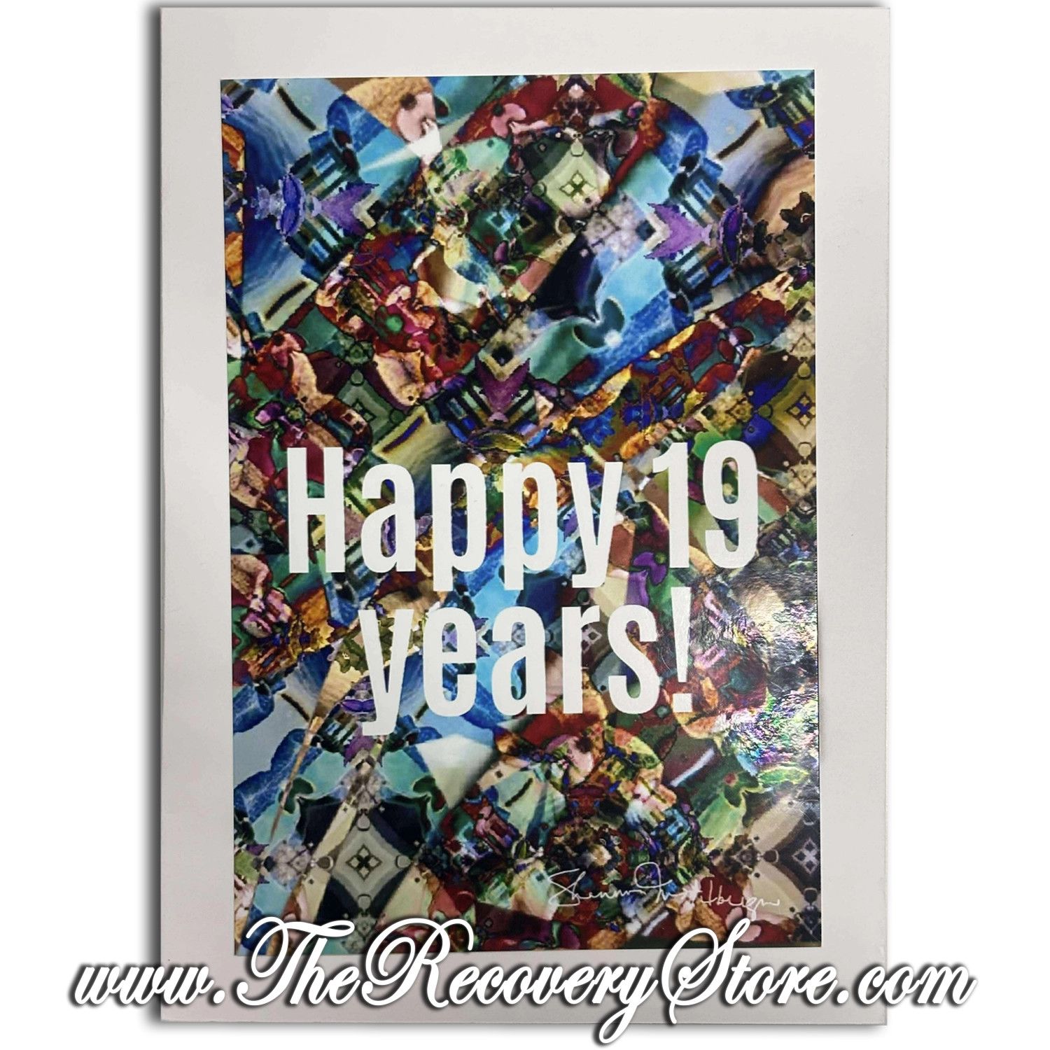 Greeting Card - Happy 19 Years - Handmade