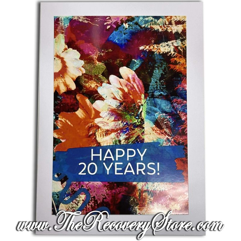 Greeting Card - Happy 20 Years - Handmade
