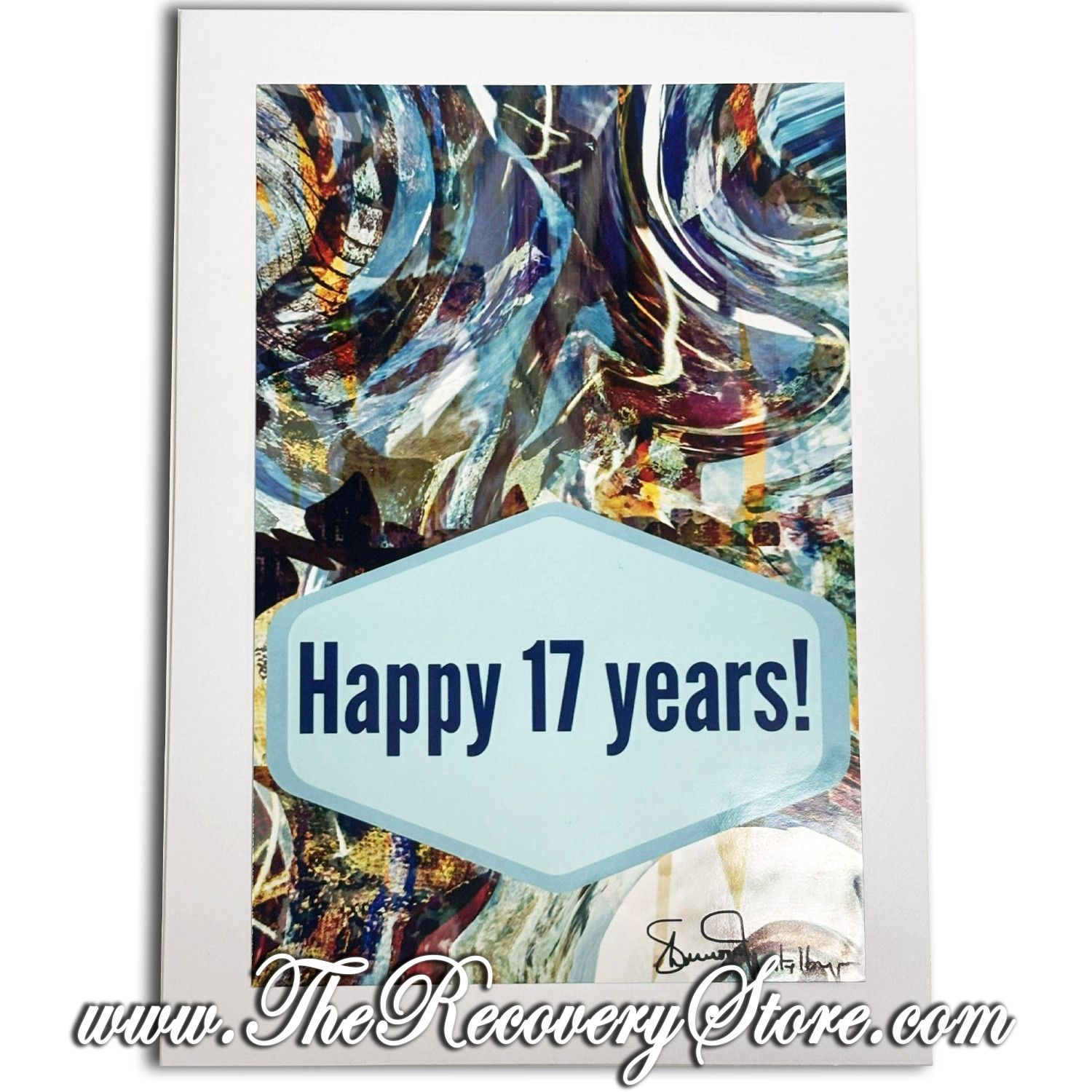 Greeting Card - Happy 17 Years - Handmade