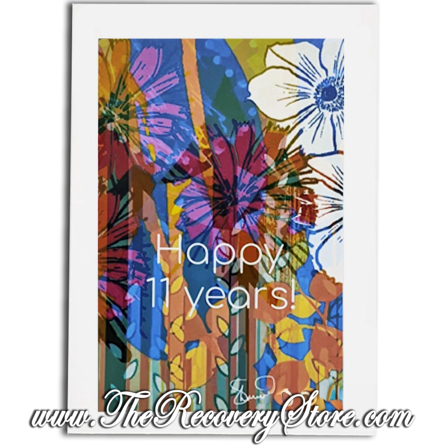 Greeting Card - Happy 11 Years! - Handmade