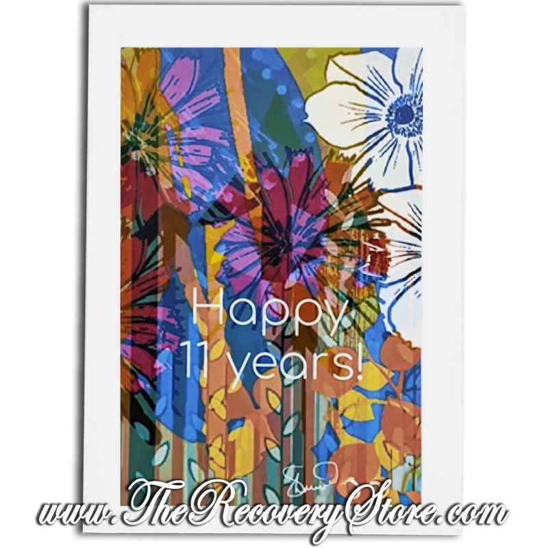 Greeting Card - Happy 11 Years! - Handmade