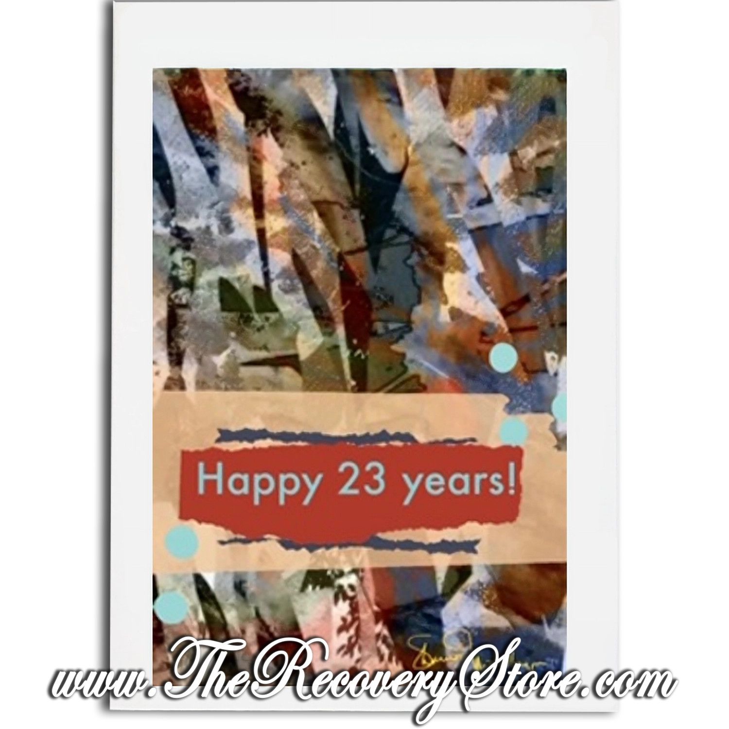 Greeting Card - Happy 23 Years - Handmade