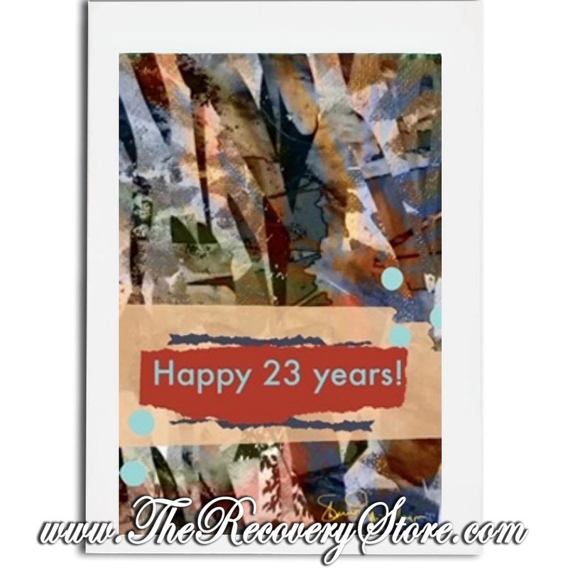 Greeting Card - Happy 23 Years - Handmade