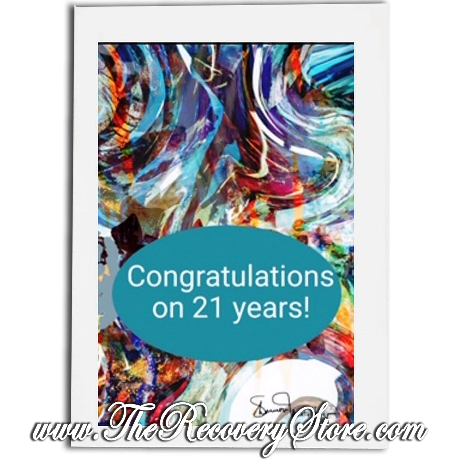 Greeting Card - Happy 21 years - Handmade