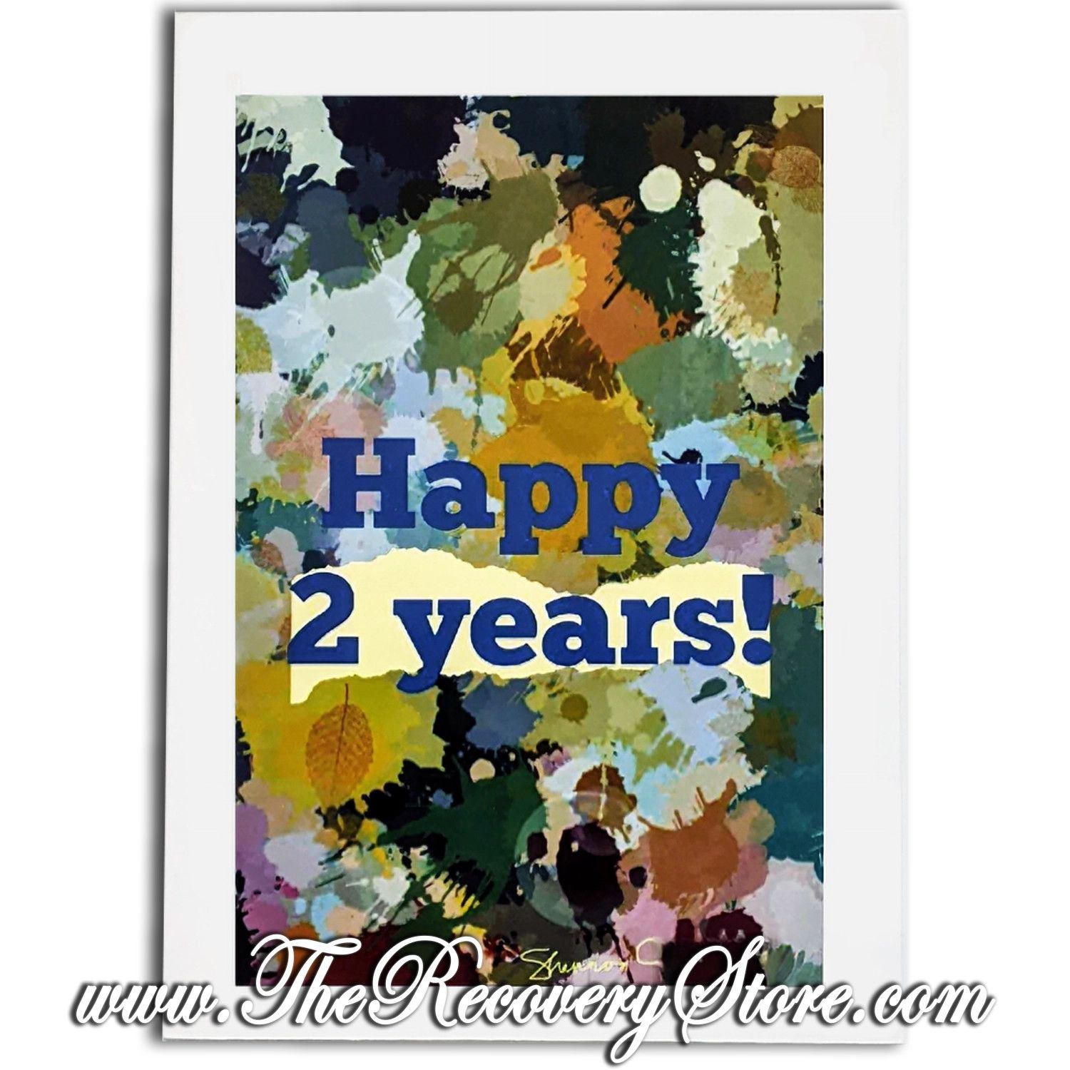 Greeting Card - Happy 02 Years - Handmade