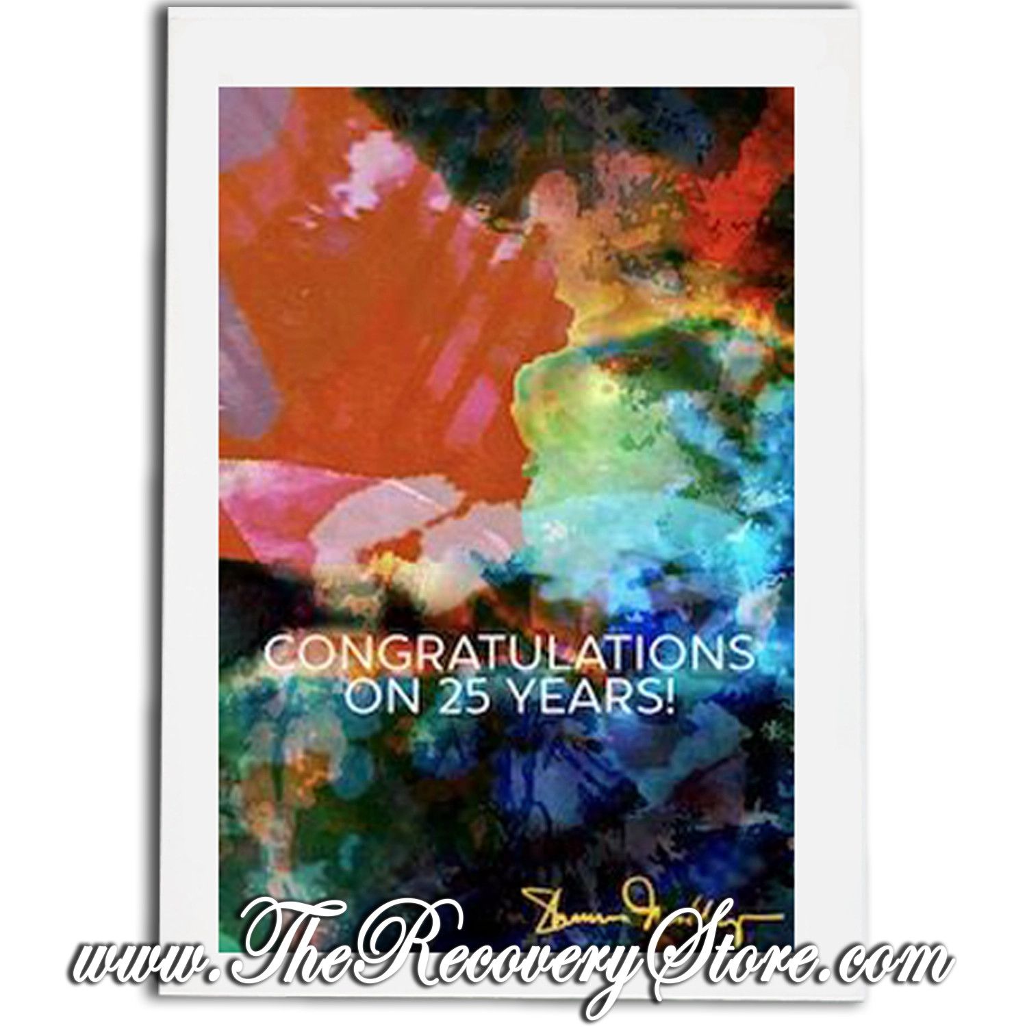 Greeting Card - Happy 25 Years - Handmade