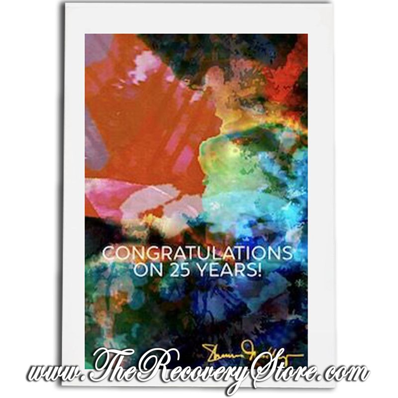 Greeting Card - Happy 25 Years - Handmade