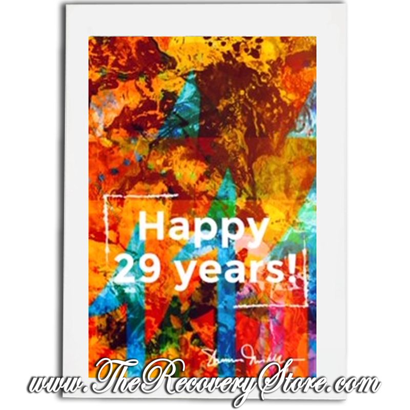Greeting Card - Happy 29 Years - Handmade