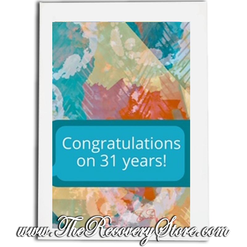 Greeting Card - Happy 31 Years - Handmade