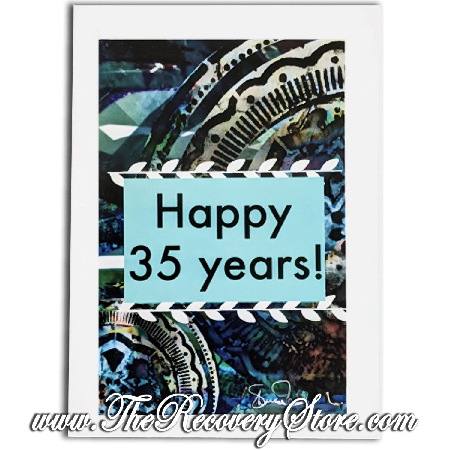 Greeting Card - Happy 35 Years - Handmade