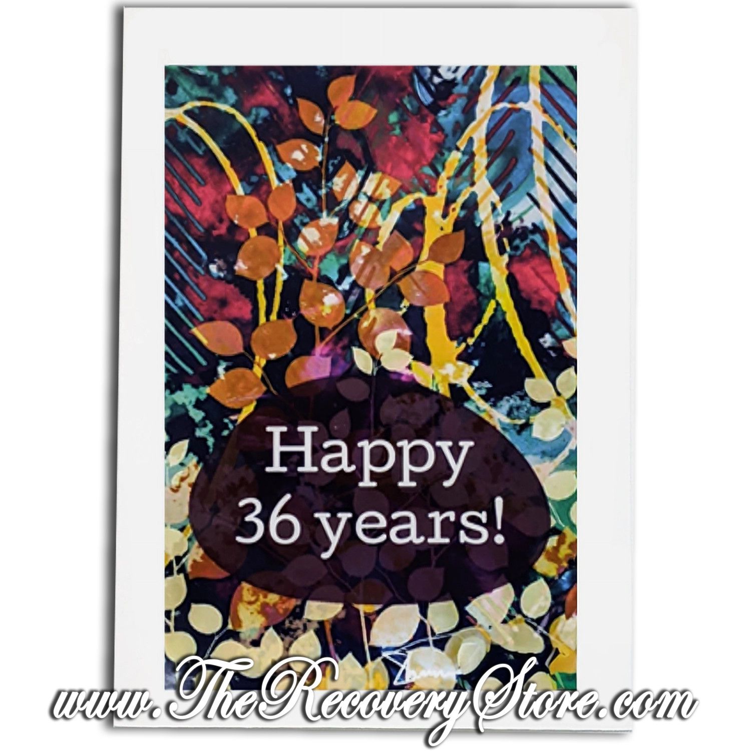 Greeting Card - Happy 36 Years - Handmade