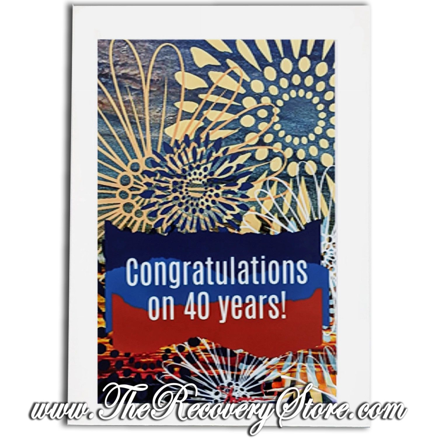 Greeting Card - Happy 40 Years - Handmade