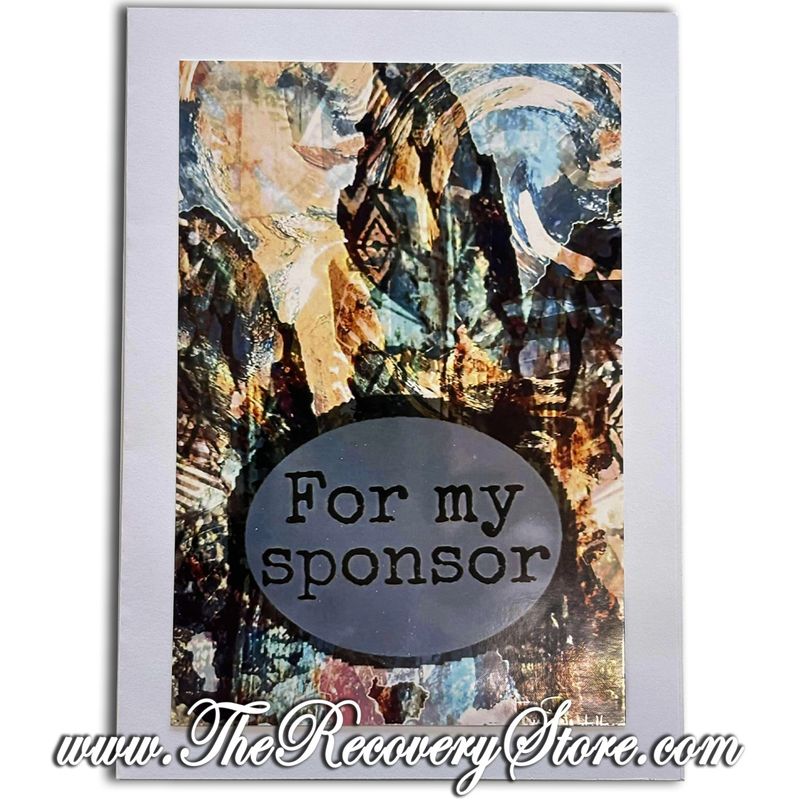 Greeting Card - For My Sponsor - Dark Gray Style - Handmade Card